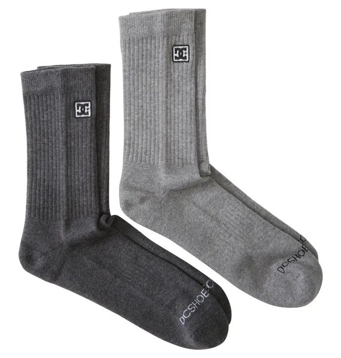 Socks Men DC 2Pack Crew Socks light grey heather DC Shoes