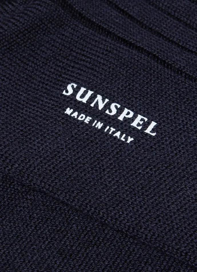 Socks ussunspel Men Merino Wool Ribbed Socks Navy Socks ussunspel Men Merino Wool Ribbed Socks Navy