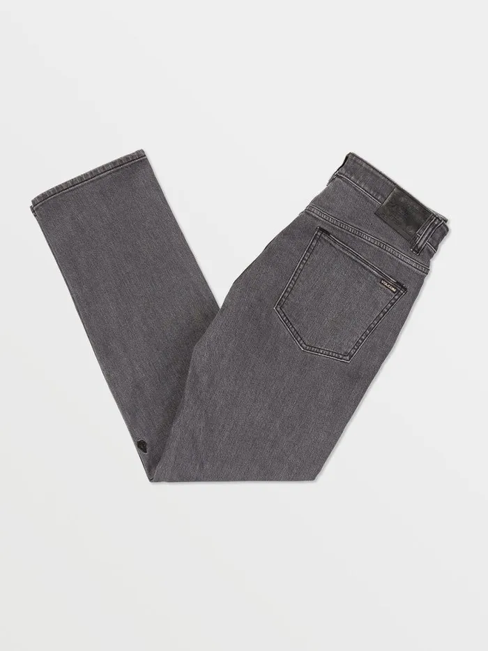 Solver Modern Fit Jeans 8211 Easy Enzyme Grey Mens Volcom Jeans