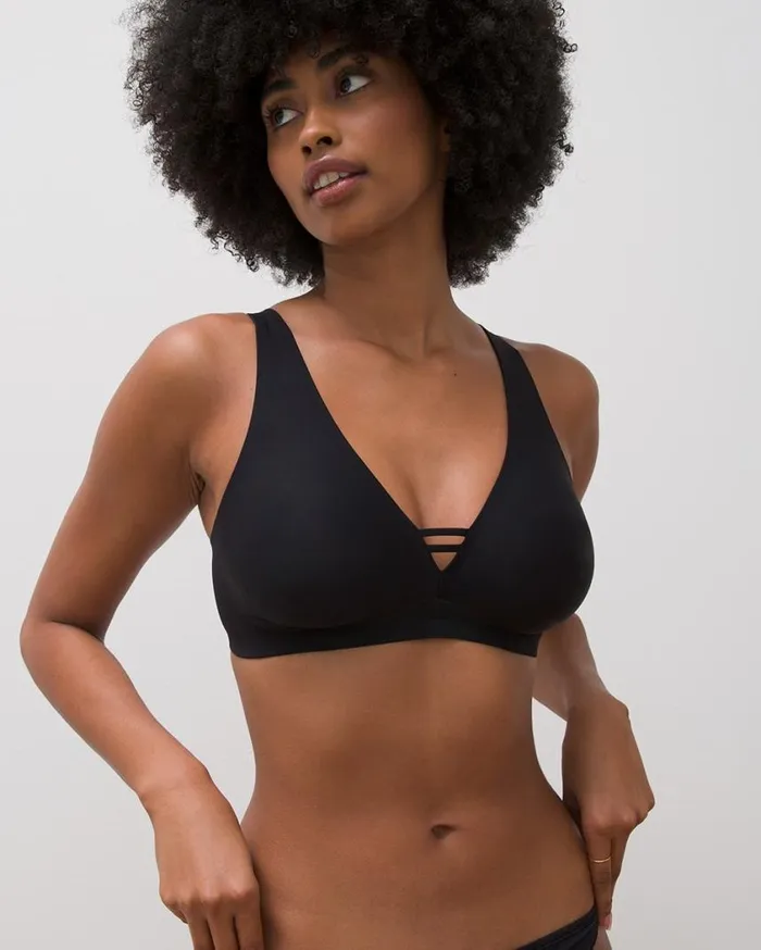 Soma Soma Essentials Unlined Wireless Bra Red Vamp Women Bras