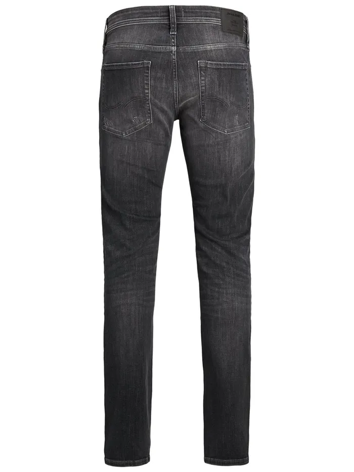 Spray On Jeans JACK and JONES Mens TOM ORIGINAL AGI 135 SKINNY FIT JEANS Grey Grey Denim