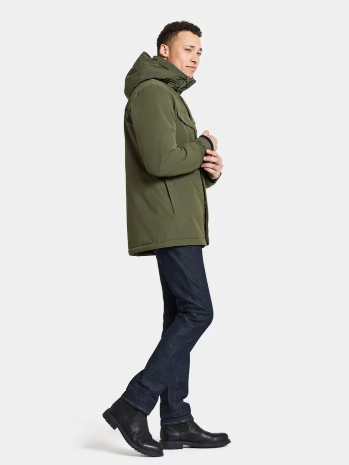 Stefan Jacket Deep Green Men Didriksons Insulated Jackets