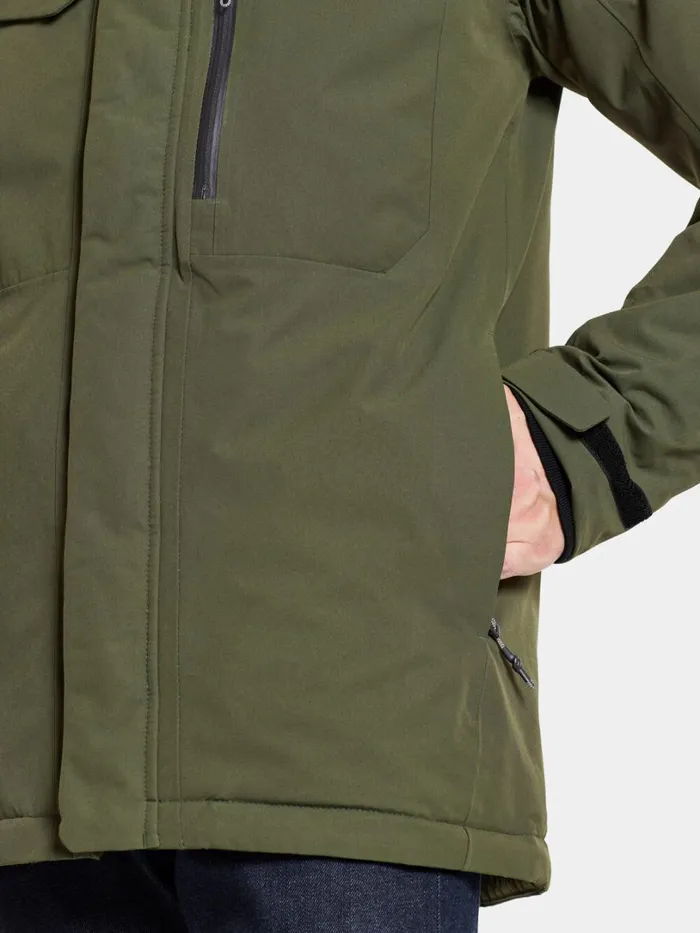 Stefan Jacket Deep Green Men Didriksons Insulated Jackets