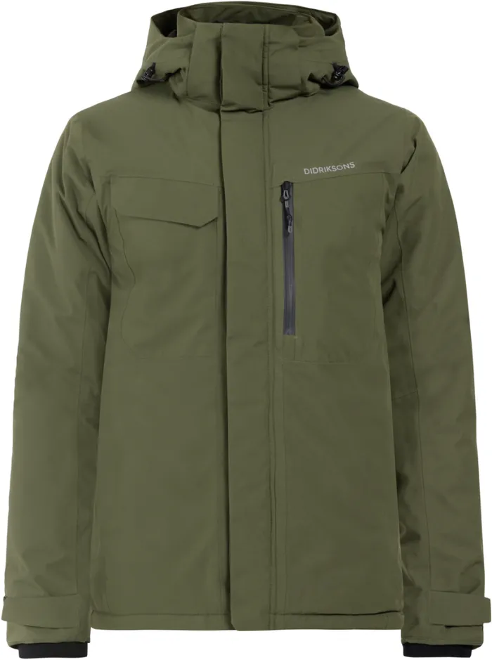 Stefan Jacket Deep Green Men Didriksons Insulated Jackets