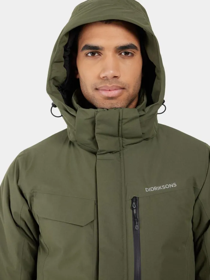 Stefan Jacket Deep Green Men Didriksons Insulated Jackets