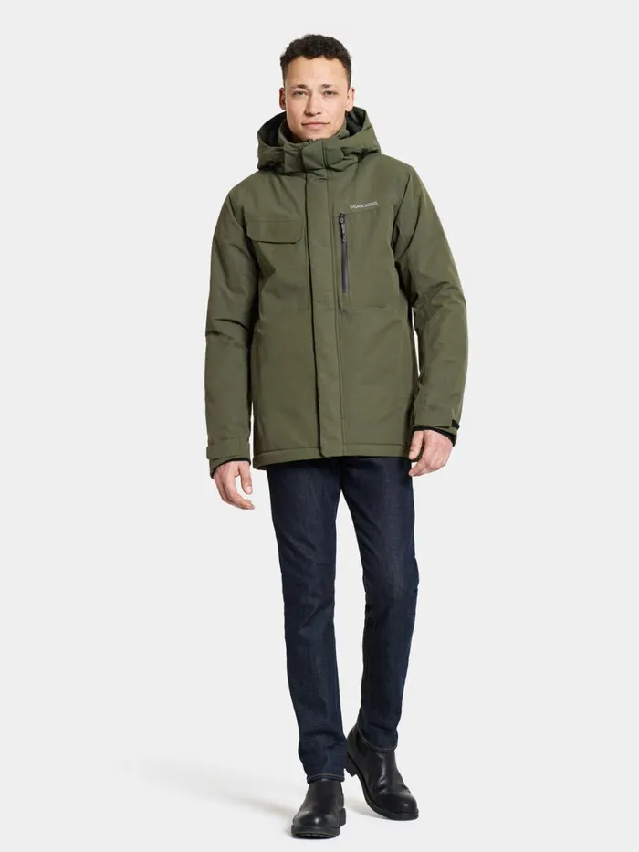 Stefan Jacket Deep Green Men Didriksons Insulated Jackets