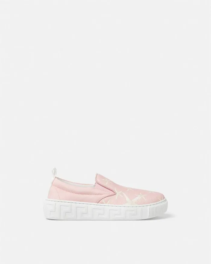 Stella Marina Kids SlipOn Sneakers Light Pink Children Versace Shoes