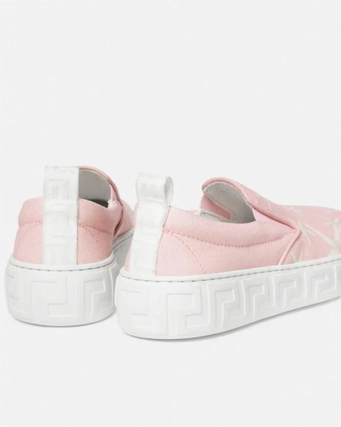 Stella Marina Kids SlipOn Sneakers Light Pink Children Versace Shoes