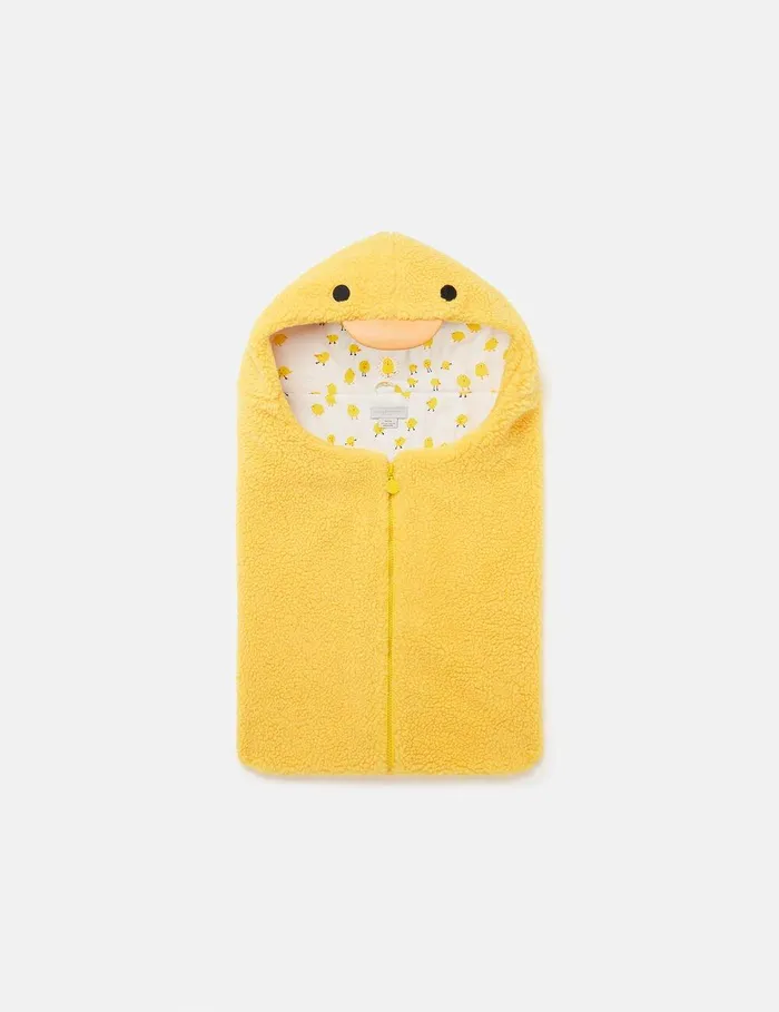 Stella McCartney Baby Boys Kids Duckling Hooded Zippered Blanket Yellow
