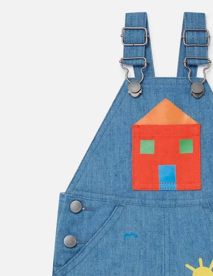 Stella McCartney Baby Boys Kids Farmyard Appliqu Overalls Multicolour