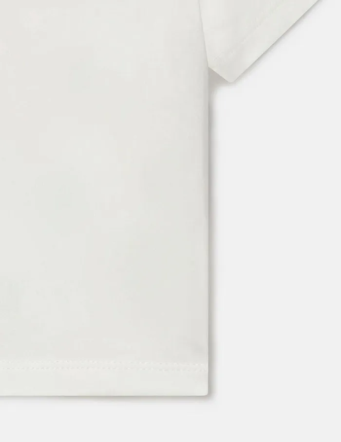 Stella McCartney Baby Girls Kids Bee Happy TShirt Ivory Stella McCartney Baby Girls Kids Bee Happy TShirt Ivory