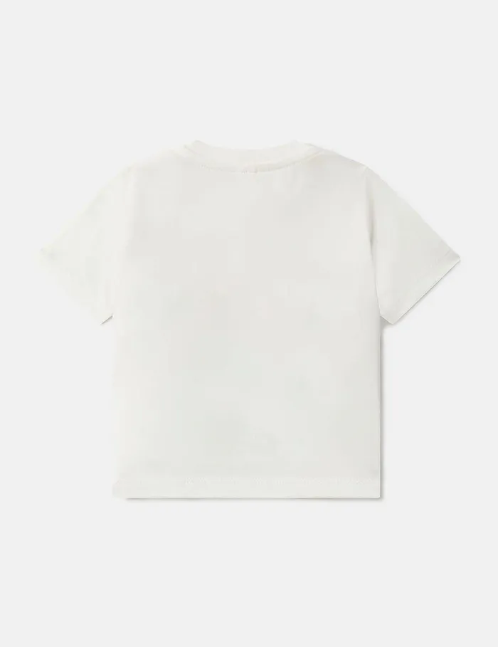 Stella McCartney Baby Girls Kids Bee Happy TShirt Ivory Stella McCartney Baby Girls Kids Bee Happy TShirt Ivory