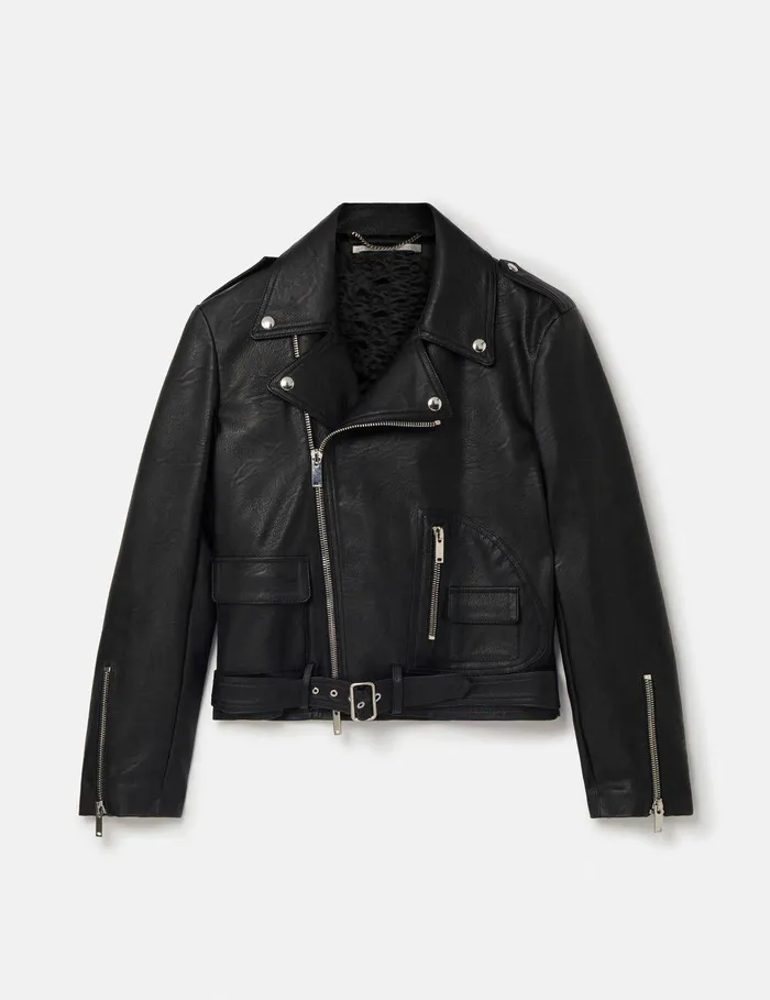 Stella McCartney Coats And Jackets Women Alter Mat Biker Jacket Black