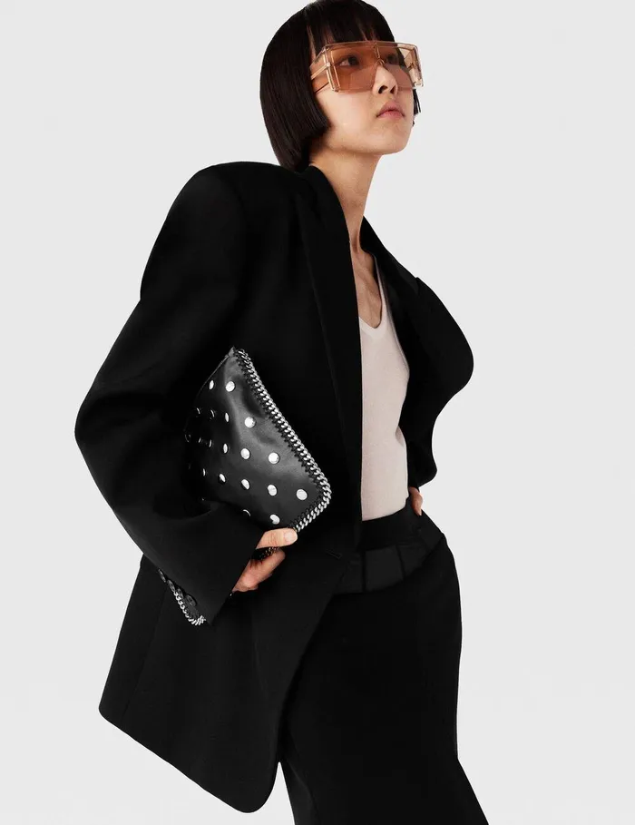 Stella McCartney Coats And Jackets Women Oversized Peak Lapel Blazer Black