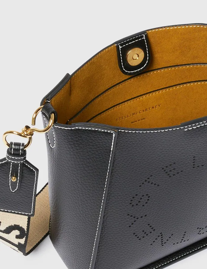 Stella McCartney Crossbody Bags Women Logo Crossbody Bag Black Stella McCartney Crossbody Bags Women Logo Crossbody Bag Black