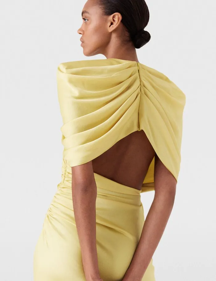 Stella McCartney Dresses Women WrapOver Maxi Dress Chamomile Stella McCartney Dresses Women WrapOver Maxi Dress Chamomile