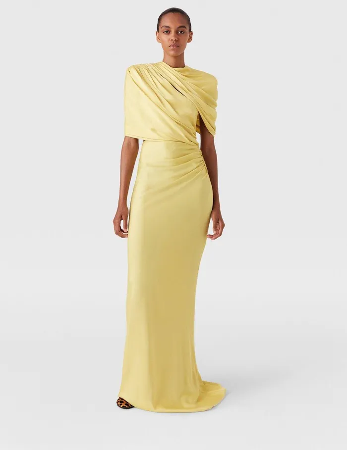 Stella McCartney Dresses Women WrapOver Maxi Dress Chamomile Stella McCartney Dresses Women WrapOver Maxi Dress Chamomile