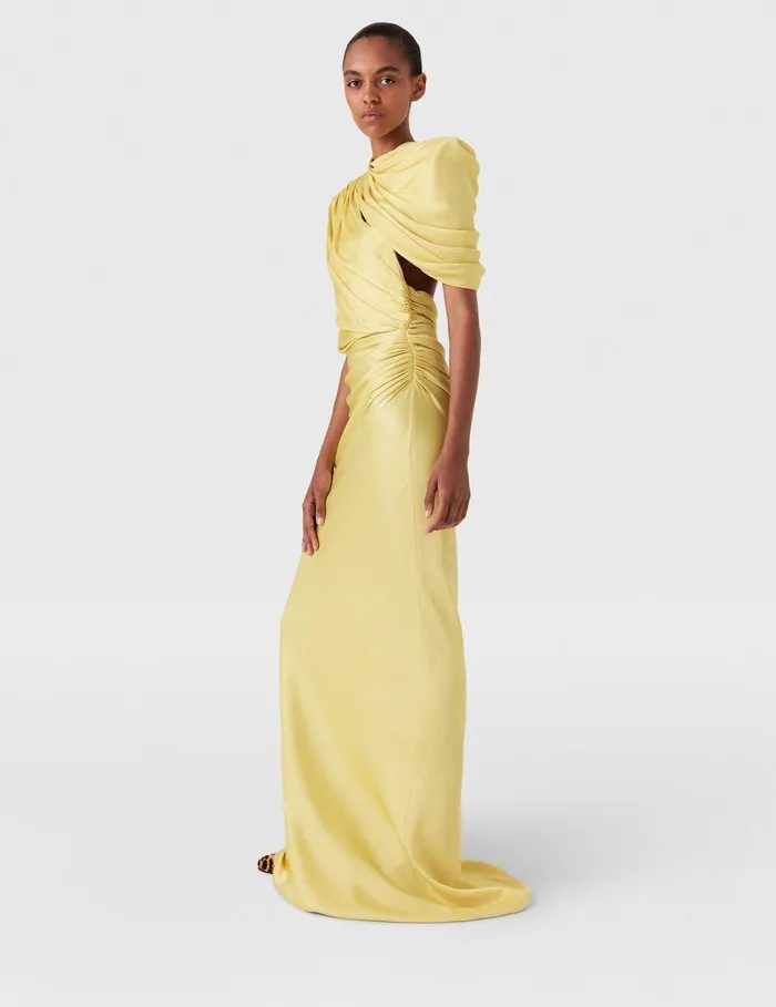 Stella McCartney Dresses Women WrapOver Maxi Dress Chamomile Stella McCartney Dresses Women WrapOver Maxi Dress Chamomile