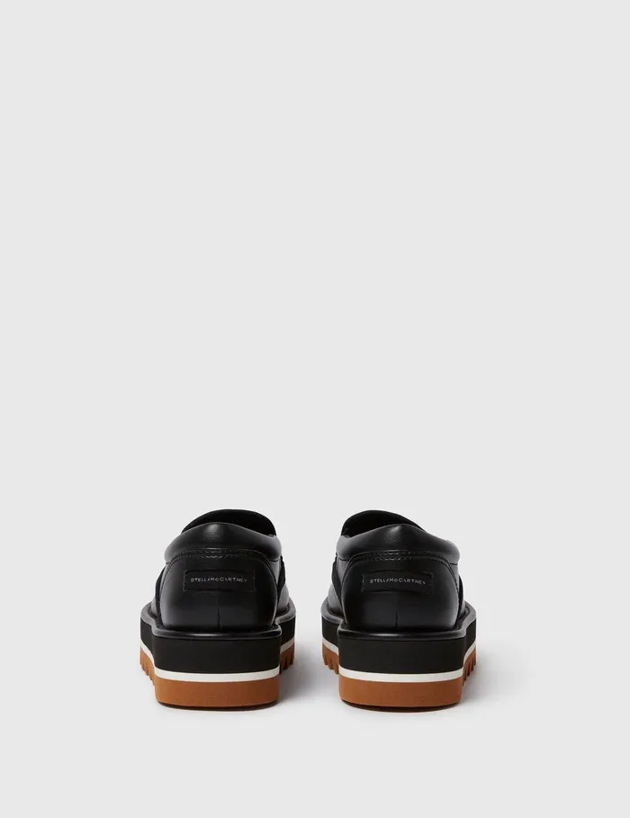 Stella McCartney Flats Women SneakElyse Platform Slippers Black Stella McCartney Flats Women SneakElyse Platform Slippers Black
