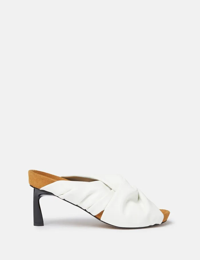 Stella McCartney Heels Women Terra Twisted AlterMat Mules Pure White