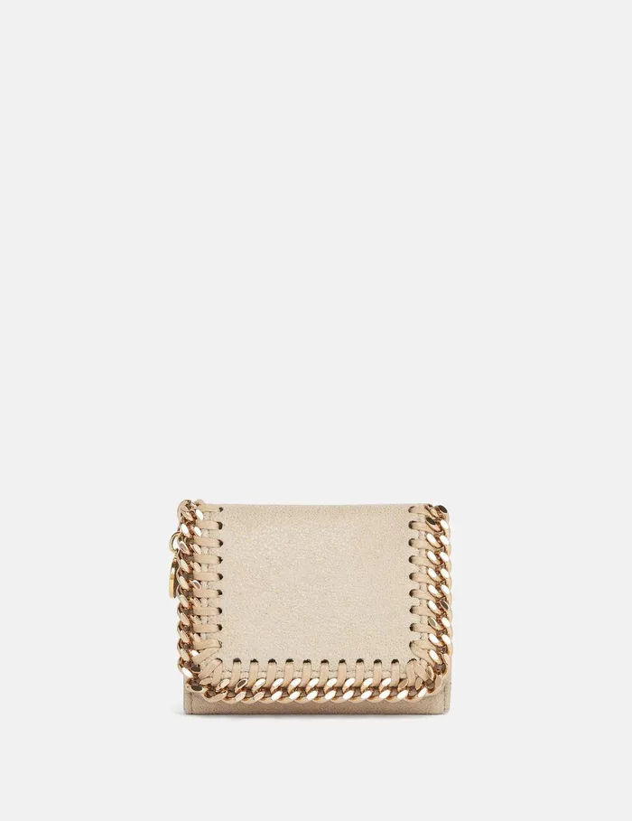Stella McCartney Iconic Falabella Women Falabella TriFold Wallet Clotted Cream Stella McCartney Iconic Falabella Women Falabella TriFold Wallet Clotted Cream