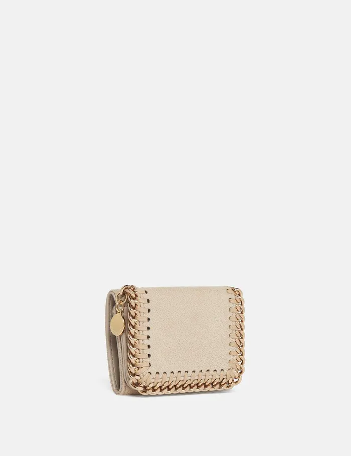Stella McCartney Iconic Falabella Women Falabella TriFold Wallet Clotted Cream Stella McCartney Iconic Falabella Women Falabella TriFold Wallet Clotted Cream