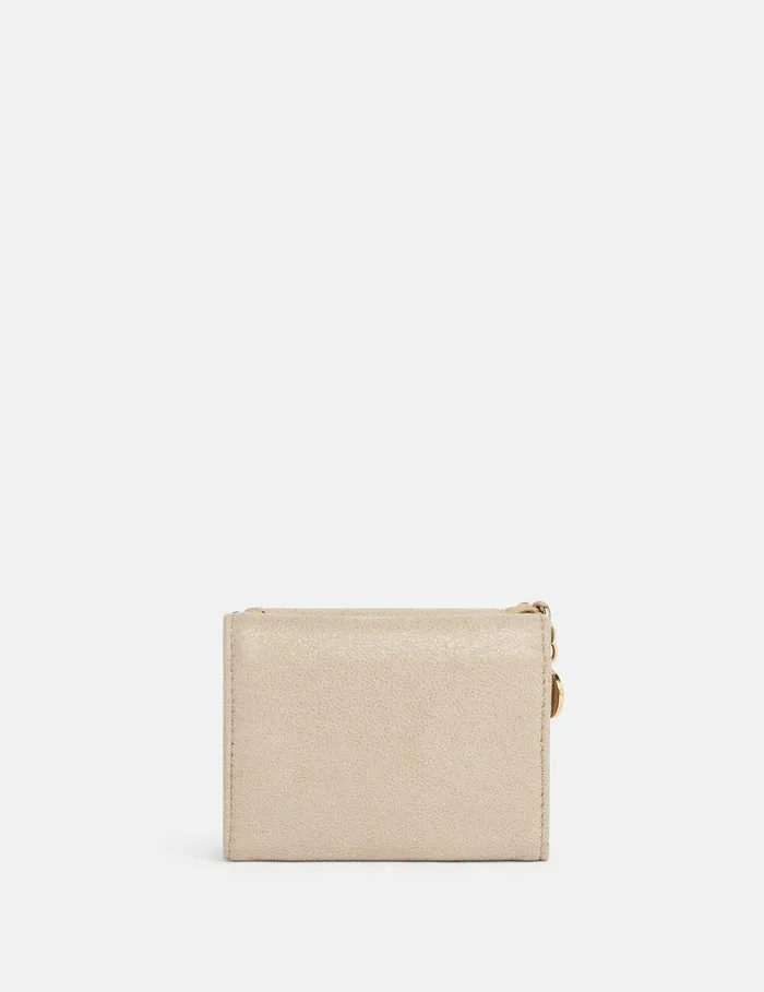 Stella McCartney Iconic Falabella Women Falabella TriFold Wallet Clotted Cream Stella McCartney Iconic Falabella Women Falabella TriFold Wallet Clotted Cream
