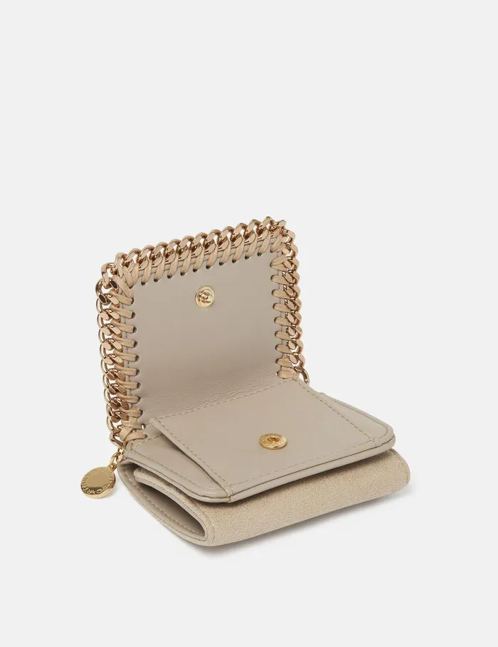 Stella McCartney Iconic Falabella Women Falabella TriFold Wallet Clotted Cream Stella McCartney Iconic Falabella Women Falabella TriFold Wallet Clotted Cream