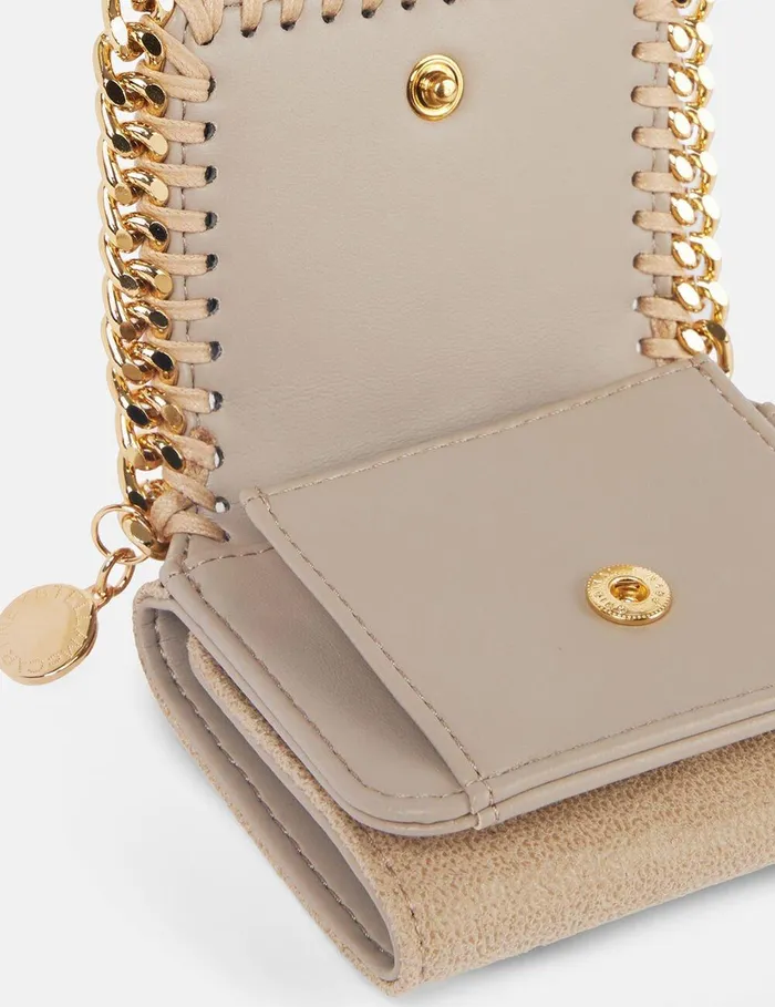 Stella McCartney Iconic Falabella Women Falabella TriFold Wallet Clotted Cream Stella McCartney Iconic Falabella Women Falabella TriFold Wallet Clotted Cream