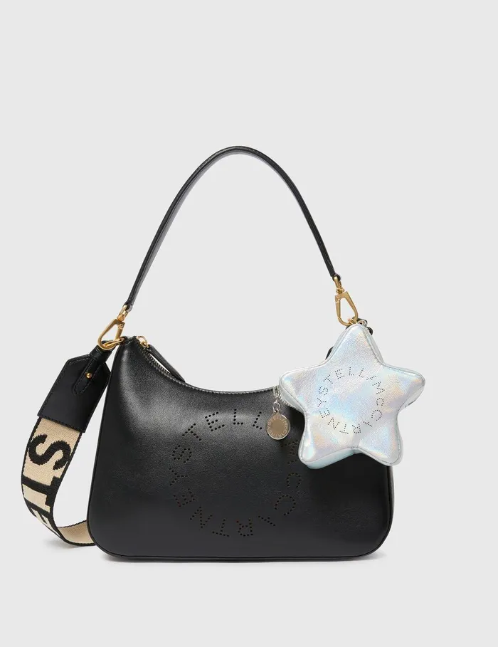 Stella McCartney Keyring And Charms Women Logo Star Coin Purse Keychain Holographic Stella McCartney Keyring And Charms Women Logo Star Coin Purse Keychain Holographic