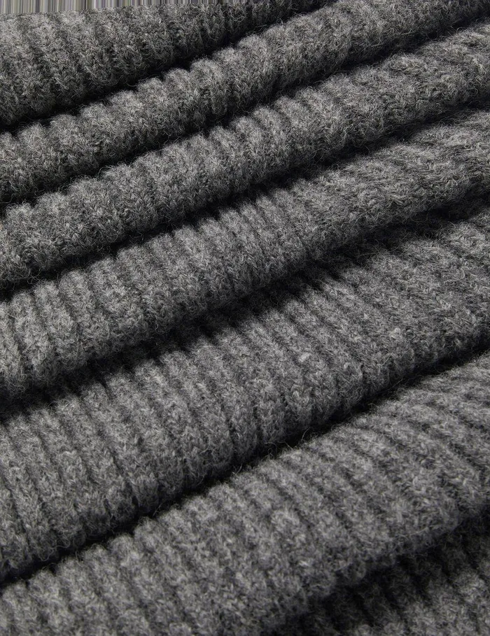 Stella McCartney Knitwear Women Distressed Chunky Scarf Charcoal Grey Stella McCartney Knitwear Women Distressed Chunky Scarf Charcoal Grey
