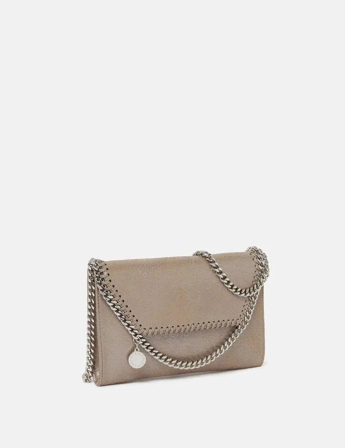 Stella McCartney Mini Bags And Clutches Women Falabella Wallet Crossbody Bag Pink Pearl Stella McCartney Mini Bags And Clutches Women Falabella Wallet Crossbody Bag Pink Pearl