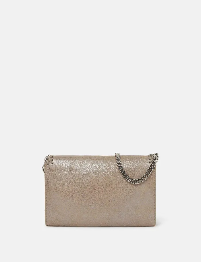 Stella McCartney Mini Bags And Clutches Women Falabella Wallet Crossbody Bag Pink Pearl Stella McCartney Mini Bags And Clutches Women Falabella Wallet Crossbody Bag Pink Pearl