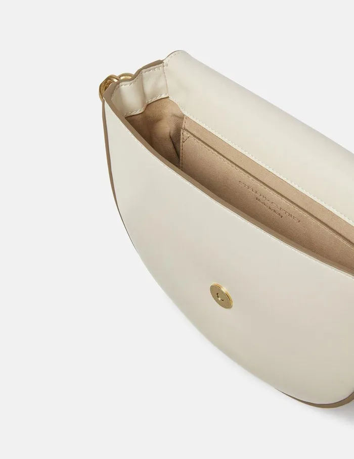 Stella McCartney Mini Bags And Clutches Women Frayme Medium Flap Shoulder Bag Pure White Stella McCartney Mini Bags And Clutches Women Frayme Medium Flap Shoulder Bag Pure White
