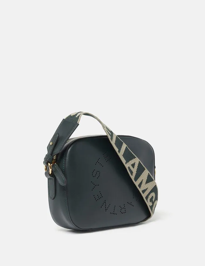 Stella McCartney Mini Bags And Clutches Women Logo Crossbody Camera Bag Pine Green