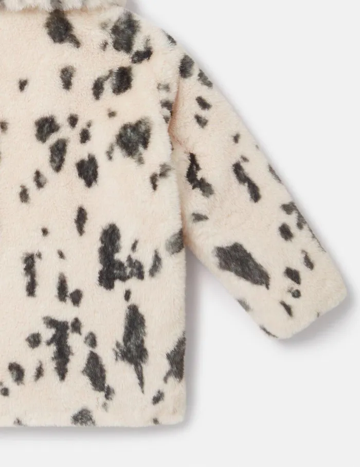 Stella McCartney Outerwear Kids Appaloosa Pattern Coat Ivory Stella McCartney Outerwear Kids Appaloosa Pattern Coat Ivory