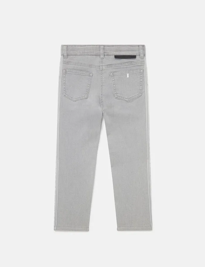 Stella McCartney Pants and Shorts Kids Branded Panel Denim Jeans Grey