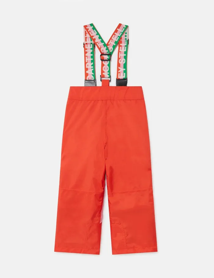 Stella McCartney Pants and Shorts Kids Ski Star Salopettes Red