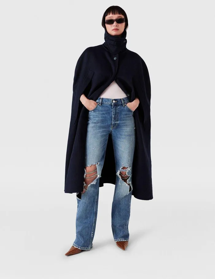 Stella McCartney Pants And Shorts Women Falabella Knees Bootcut Jeans Blue Stella McCartney Pants And Shorts Women Falabella Knees Bootcut Jeans Blue