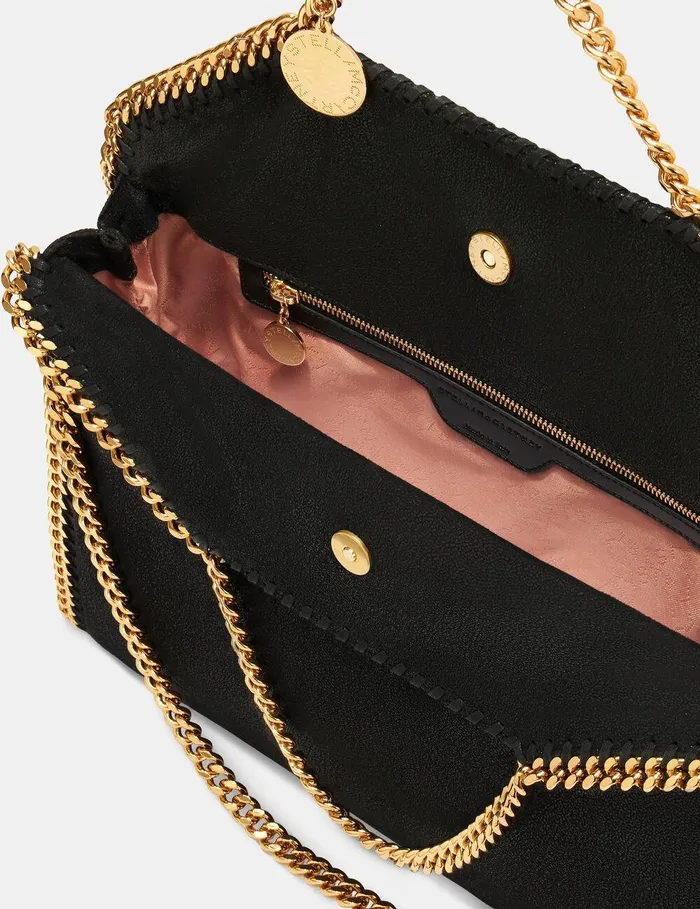 Stella McCartney Shoulder Bags Women Falabella FoldOver Tote Bag Black