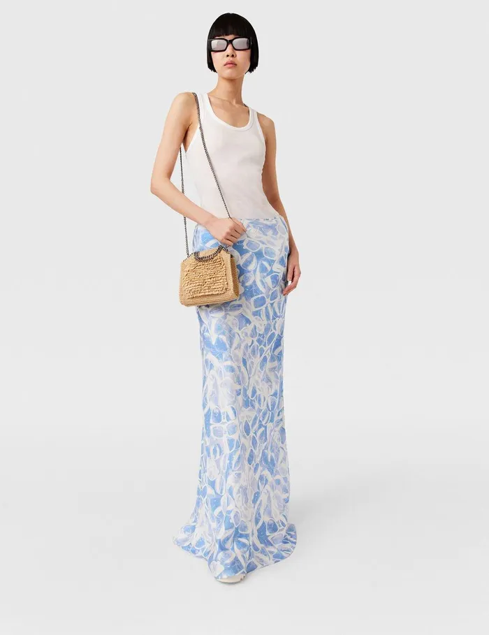 Stella McCartney Skirts Women Sunglasses Print Maxi Skirt Blue Stella McCartney Skirts Women Sunglasses Print Maxi Skirt Blue