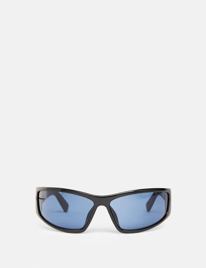 Stella McCartney Sunglasses Women Rectangular Sunglasses Shiny Black
