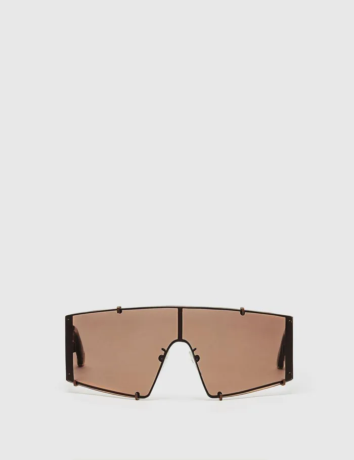 Stella McCartney Sunglasses Women Translucent Rectangle Sunglasses Translucent Brown Monochrome