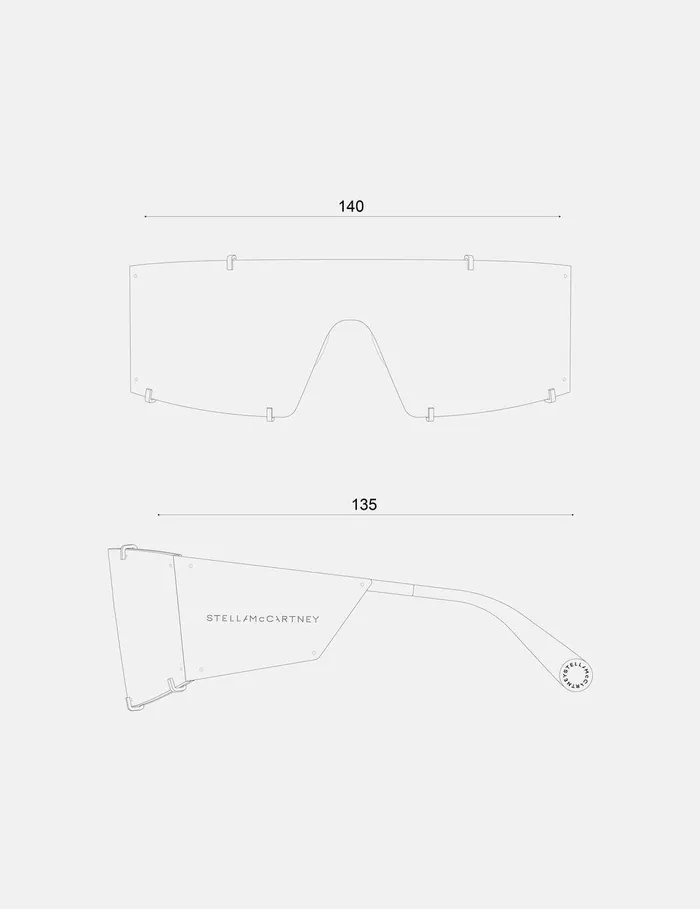 Stella McCartney Sunglasses Women Translucent Rectangle Sunglasses Translucent Brown Monochrome Stella McCartney Sunglasses Women Translucent Rectangle Sunglasses Translucent Brown Monochrome