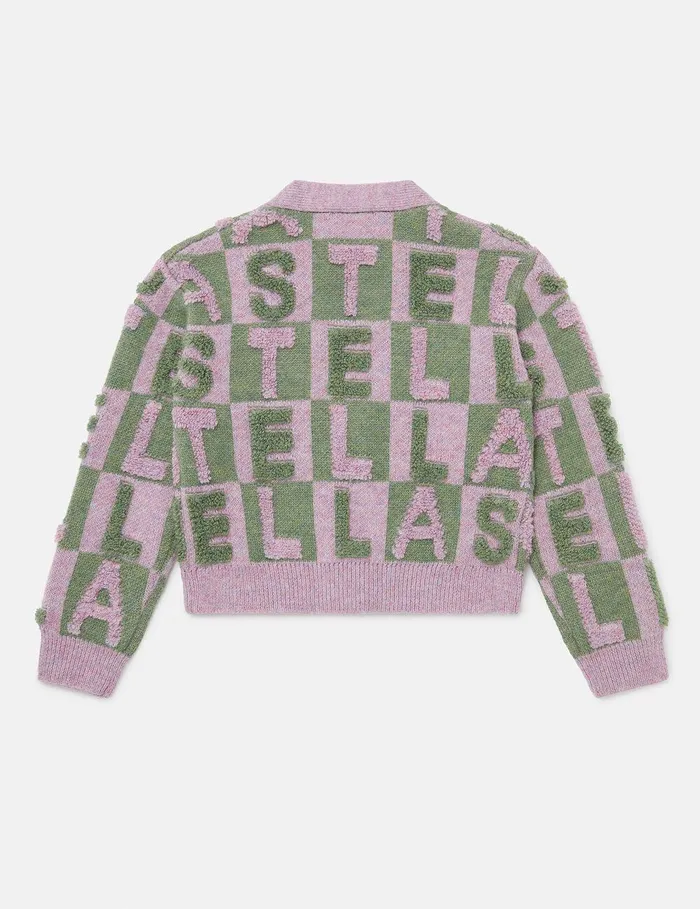 Stella McCartney Sweaters and Cardigans Kids Logo Appliqu Knit Cardigan Multicolour Stella McCartney Sweaters and Cardigans Kids Logo Appliqu Knit Cardigan Multicolour
