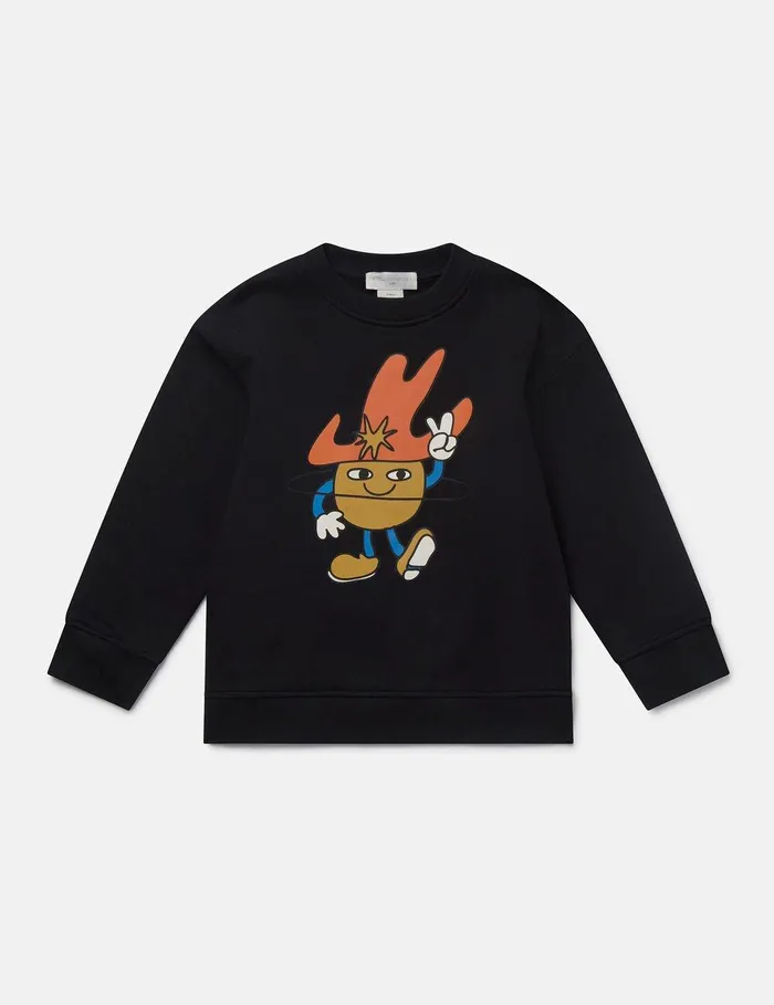 Stella McCartney TShirts And Sweatshirt Kids Cosmic Cowboy Graphic Sweatshirt Black Stella McCartney TShirts And Sweatshirt Kids Cosmic Cowboy Graphic Sweatshirt Black