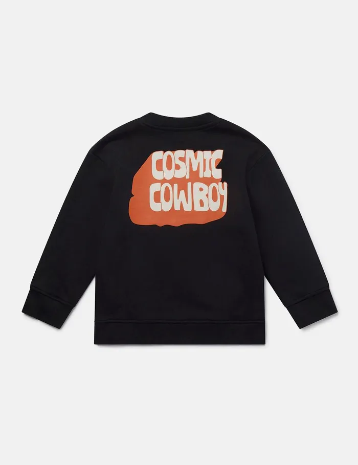 Stella McCartney TShirts And Sweatshirt Kids Cosmic Cowboy Graphic Sweatshirt Black Stella McCartney TShirts And Sweatshirt Kids Cosmic Cowboy Graphic Sweatshirt Black