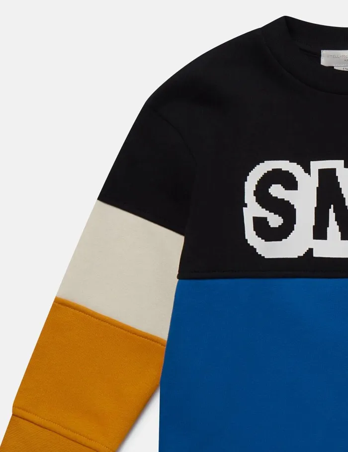 Stella McCartney TShirts And Sweatshirt Kids Logo Graphic Sweatshirt Multicolour Stella McCartney TShirts And Sweatshirt Kids Logo Graphic Sweatshirt Multicolour