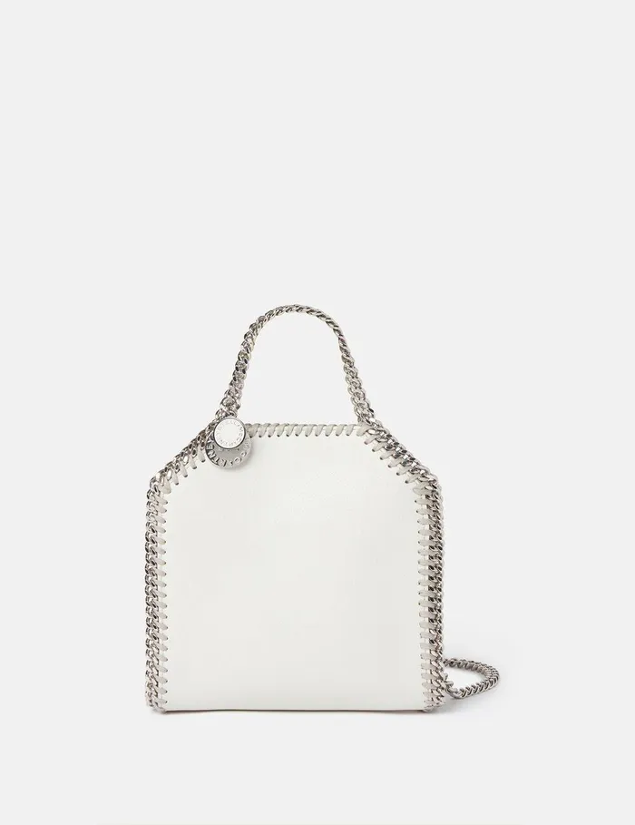 Stella McCartney TopHandle Bags Women Falabella Tiny Tote Bag Magnolia White