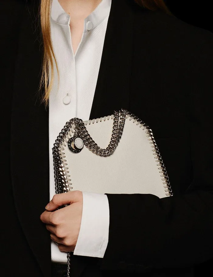 Stella McCartney TopHandle Bags Women Falabella Tiny Tote Bag Magnolia White Stella McCartney TopHandle Bags Women Falabella Tiny Tote Bag Magnolia White